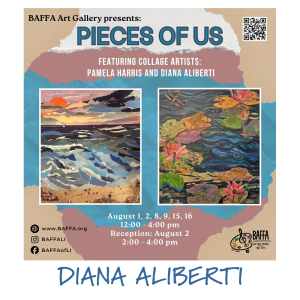 Diana Aliberti - PiecesOfUs - show flyer - LOGO