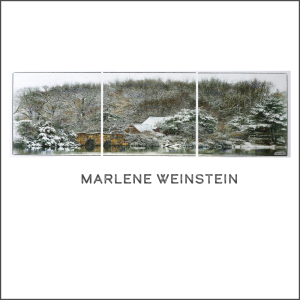 Marlene Weinstein,Gentle Snowfall at the Pond LOGO w stroke