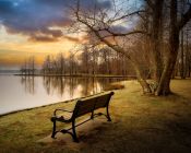Sunset in Great River by Doris Diamond