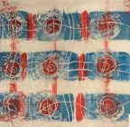 Dots and Dashes Encaustic by Margaret Henning
