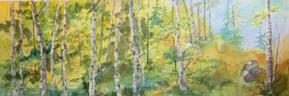 "In the Woods with Birches" by Victoria Beckert