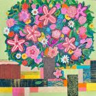 Large Bouquet Small Vase by Judith Caseley