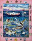 Woman Reflecting on the Pollution of the Seas by Judith Caseley